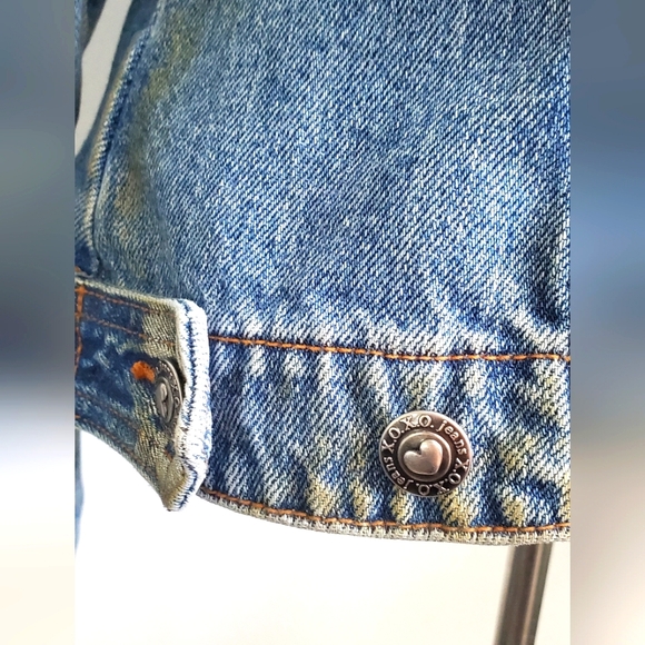 XOXO - size M - Vintage denim jean jacket -  100% cotton - Picture 6 of 8